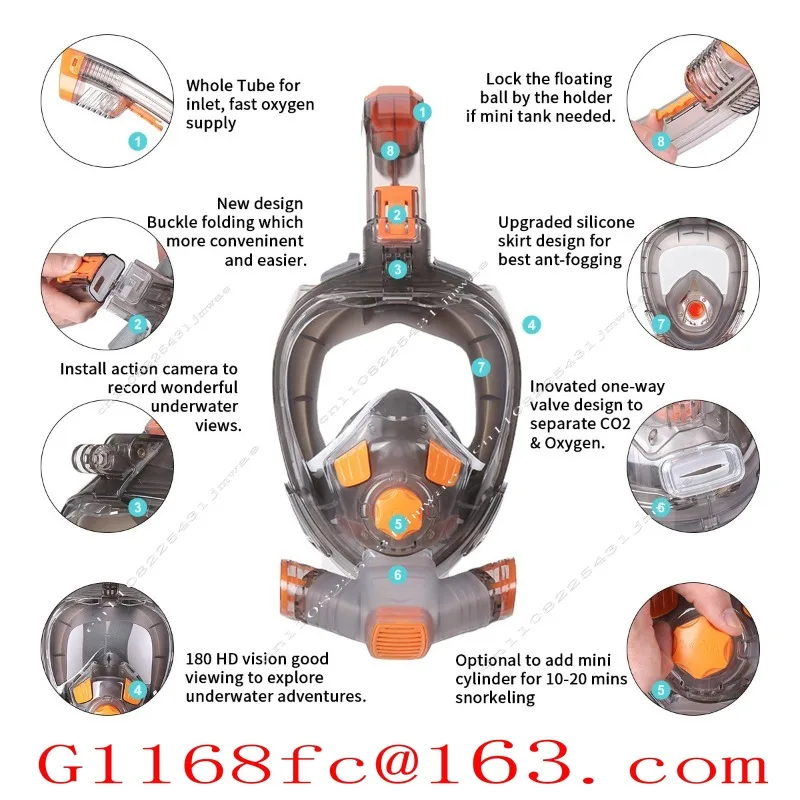 Snorkeling Mask New Full Face Swimming Mask