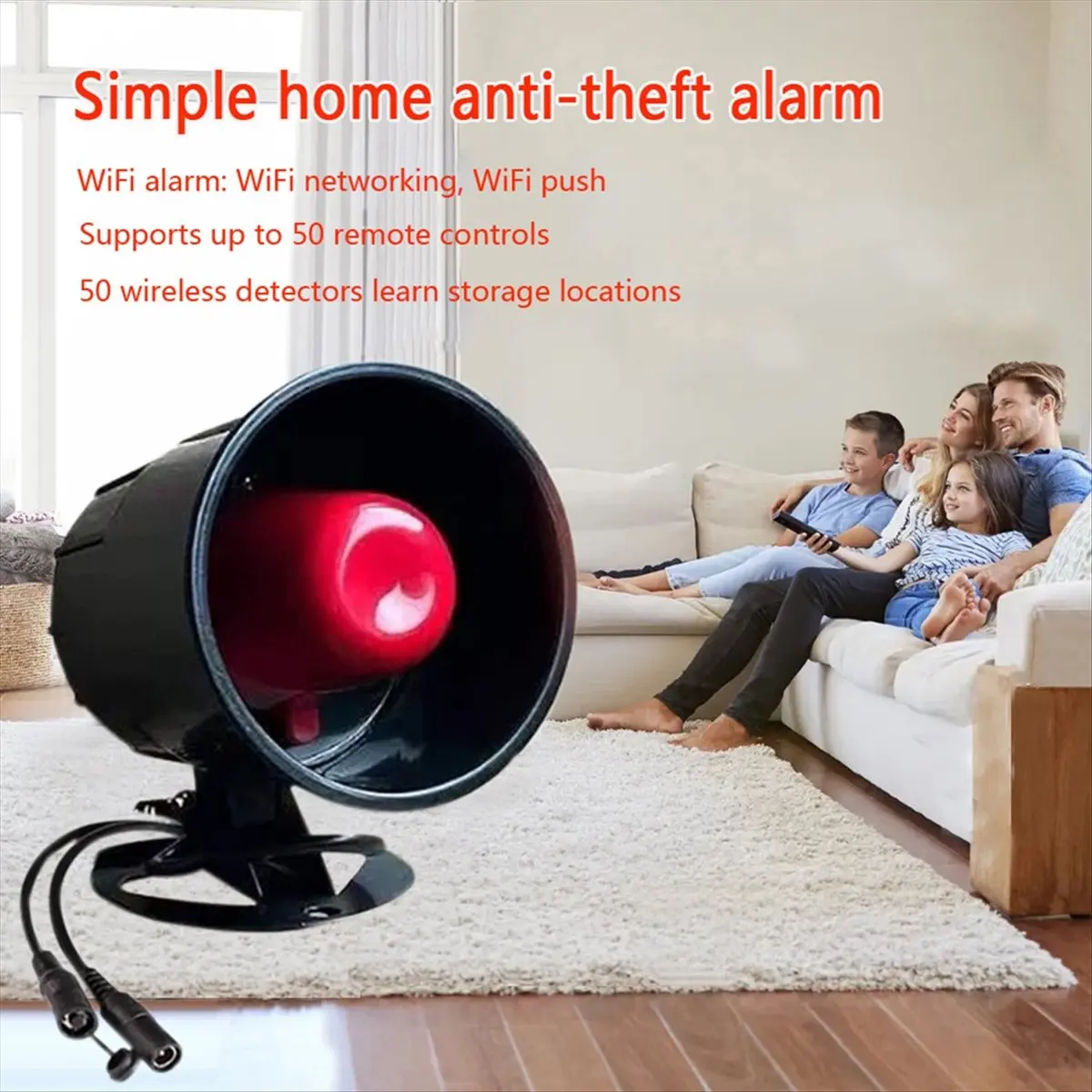 Goodprice Smart Home Security System WIFI 433Mhz Wireless Alarm Siren Easy Installation Ideal for Home and Office Safety US Plug