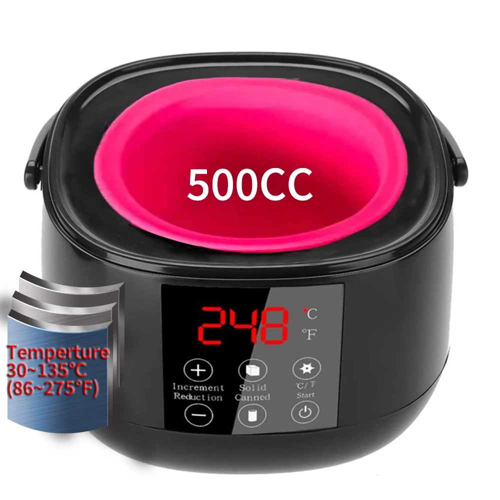 YTYIN المحمولة الذكية توقيت متعددة الوظائف الشمع كتلة جرة الشمع، شمع إزالة الشعر وآلة الشمع الساخن #3