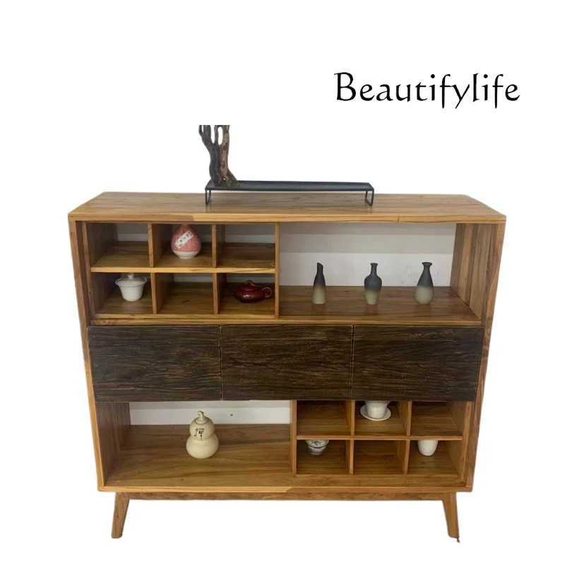 Nordic Style Antique Display Stand Home Solid Wood Sideboard