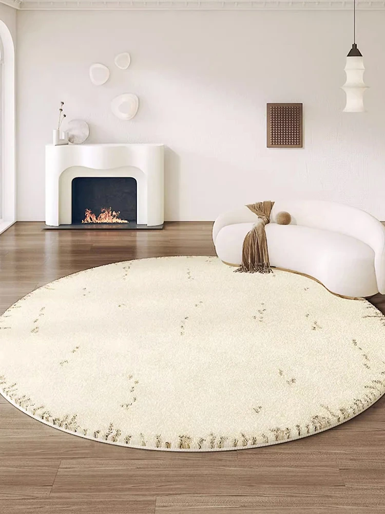 

Round Carpet for Living Room Thick Bedside Soft Round Rug Kids Room Modern Simple Study Cloak Room Floor Mat Nordic Customize