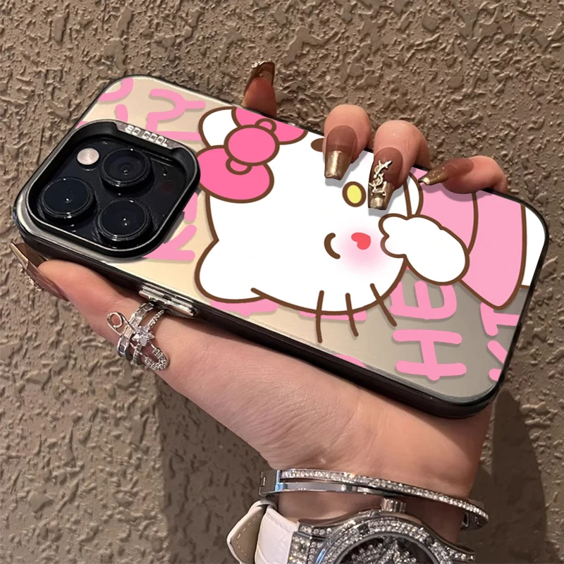 Bonita funda de teléfono Hello Kitty para Samsung Galaxy S25 Edge S24 S23 S22 S21 S20 Ultra Plus FE A56 A36 A26 A17 A07 cubierta dura mate