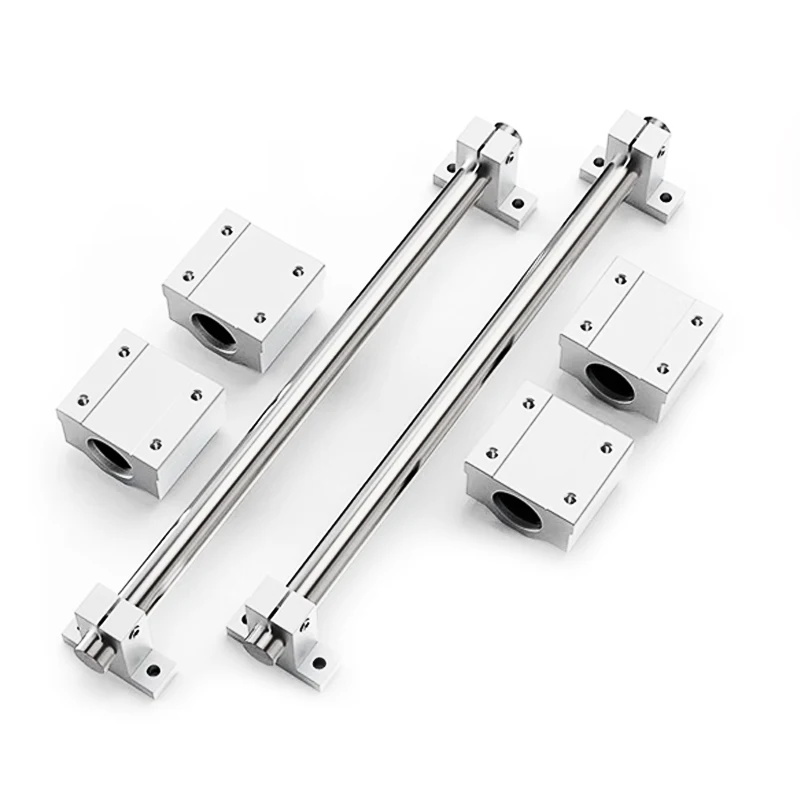 3D Printer guide rail set length 300-1150mm + linear shaft 8/10/12/16/20mm + SK8 SC8/10/12/16/20UU/LUU + nut housing + joint CNC