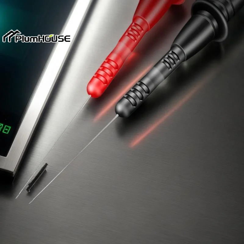 Needle Tip Probe Pair; T2003 Pen Extension; Bendable Tester Tool Accessory; 1000V/10A Fine Point Test Tip