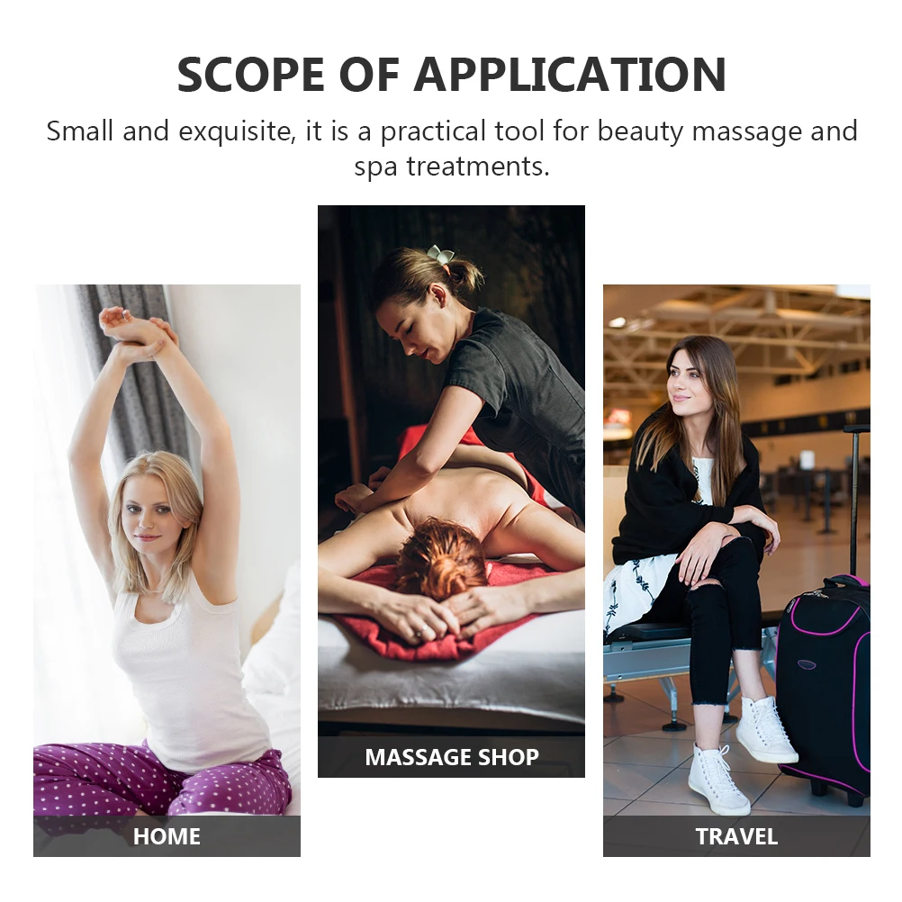 

Black Bian Stone Massage Oil Scraping Plate for Face Body Therapy Improved Circulation Stress Relief Stone Craft Healing Tool