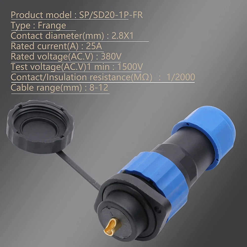 Durability High Quality Aviation Connectors Copper SP20 Thermoplastic PA66 Threaded Connection Data Cablescables