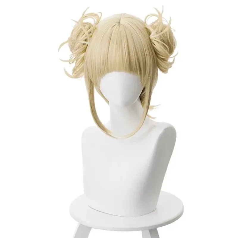 زي الهالوين التأثيري أنيمي Boku No Hero Academia Himiko Toga JK الزي الرسمي سترة معطف شعر مستعار كوستيومسا؛ 2'k,8;c'