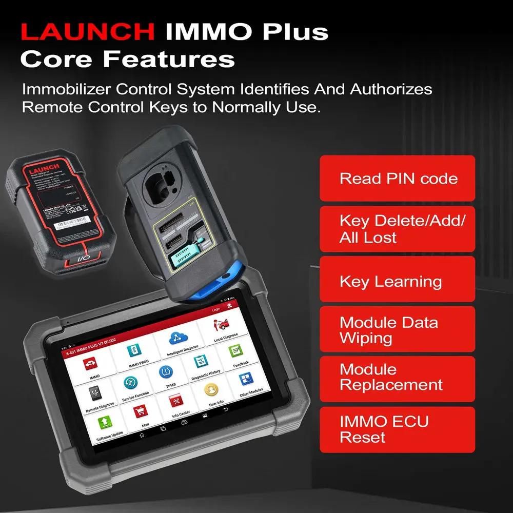 LAUNCH X431 IMMO Plus Car Key Programmer Programming Tool Automotive Diagnostc Scanner Autoscanner Auto Diagnost Immobilizer