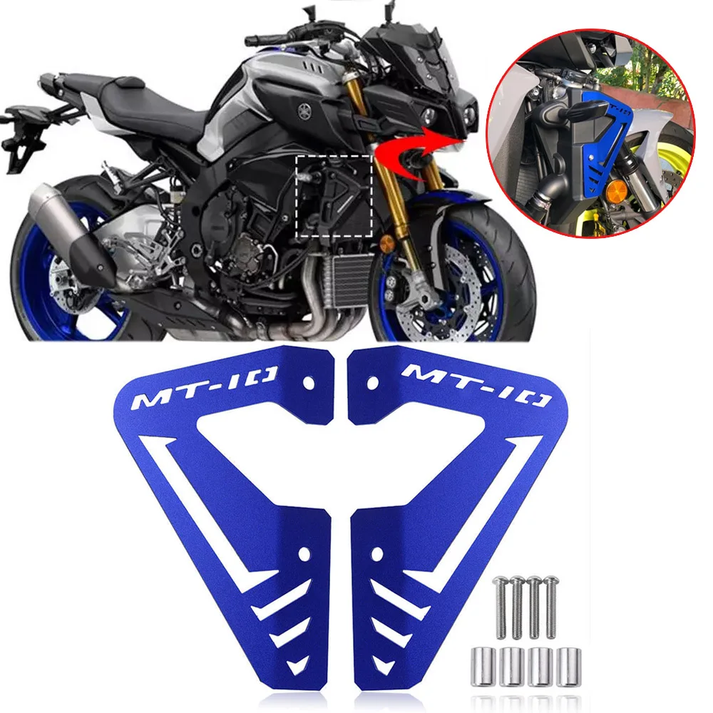 

MT 10 FZ 10 New Radiator Side Protector Cover Plates Guard for 2015-2020 YAMAHA MT10 FZ10 MT 10 FZ 10 Accessories 19