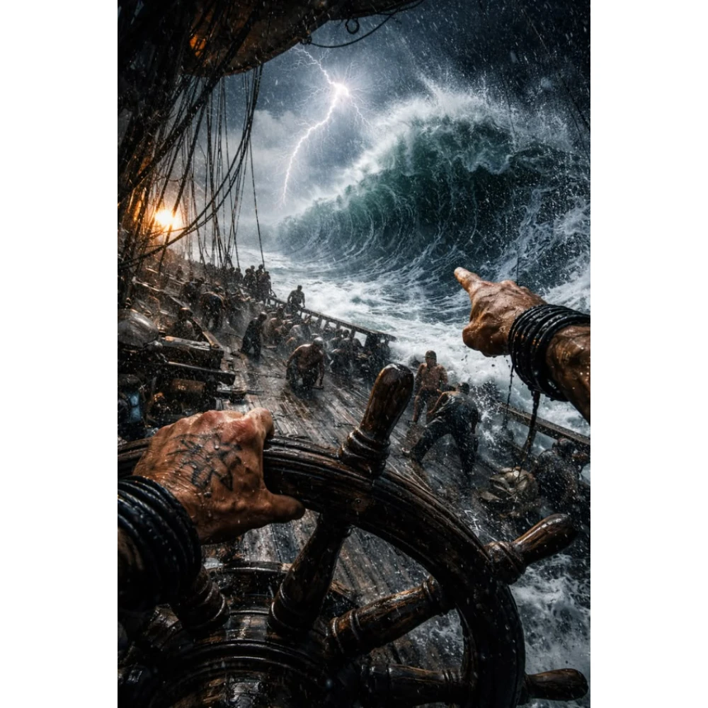 

500/1000/1200/2000 PCS Jigsaw Puzzles Excellent Captain Storm Scenery Family Activity Games for Bedroom Gameroom Home Decor