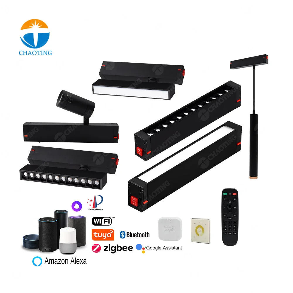 Hot Selling Commercial Clothes Stores 20W 30W 40W Magnetic LED Track Spot Light Built In Driver Flicker Free CRI90 Track Light