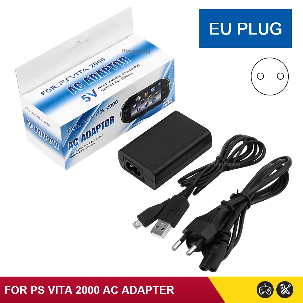 NIEUWE Thuis Oplader Voeding 5 V AC Adapter Voor PS Vita 2000 USB Oplaadkabel Koord Voor PS Vita 2000 Psvita PSV Slanke EU US Plug