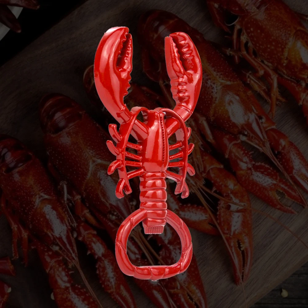 Lobster Corkscrew Bottle Opener Portable Metal Wine Beer Opening Kitchen Tools Accessories Waiter Friends Bar Party Supplies