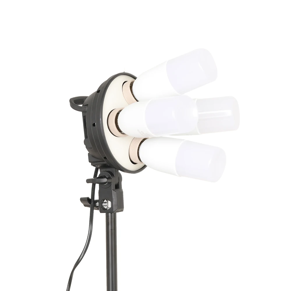 SH 4 Lamp Holders Softbox With 2M Light Stand Photography Accessories  Use in Photo Studio Continuous Lighting Photographic Kit