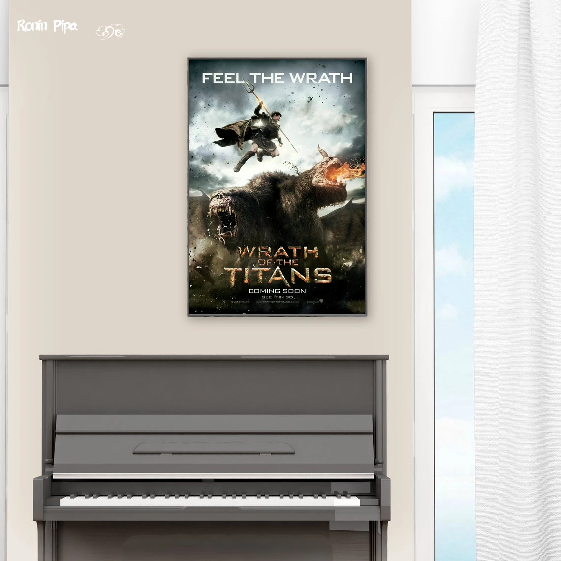 Wrath Of The Titans Classic Movie Poster Art Print Canvas Painting Wall Pictures Living Room Home Decor (No Frame)