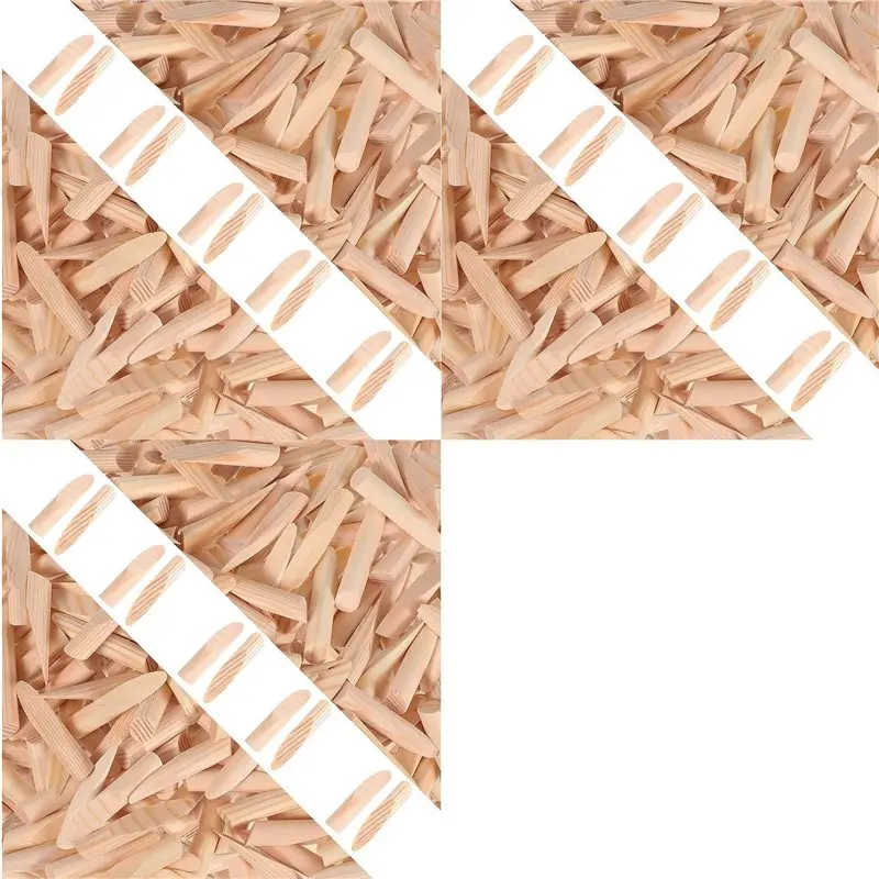 EYFL-600 Packs Pocket Hole Plugs Solid Wood Dowels Pocket Hole Jig Paint Grade Wood Plugs Hardware Plugs Wooden Hole Filler