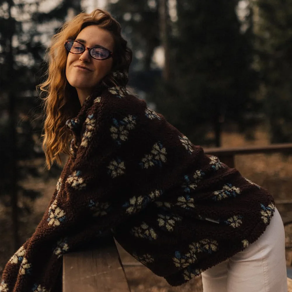 Zekye الصوف زهرة سترة المرأة سترة الحرارية البلوز الصوف قميص المرأة البلوز النساء Y2k الملابس Huntrix Kpop #4