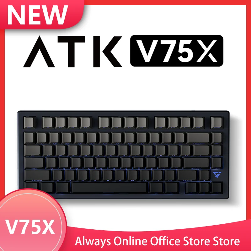 ATK VXE V75x/K Three-Mode Mechanical Keyboard Hot-Swappable Customized Gamer Keyboard High-End Full-Key Backlit 80-Key PC Gaming