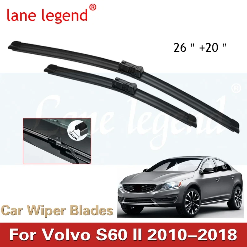 

For Volvo S60 II 2010-2018 Car Accessories Front Windscreen Wiper Blade Brushes Wipers 2018 2017 2016 2015 2014 2013 2012 2011