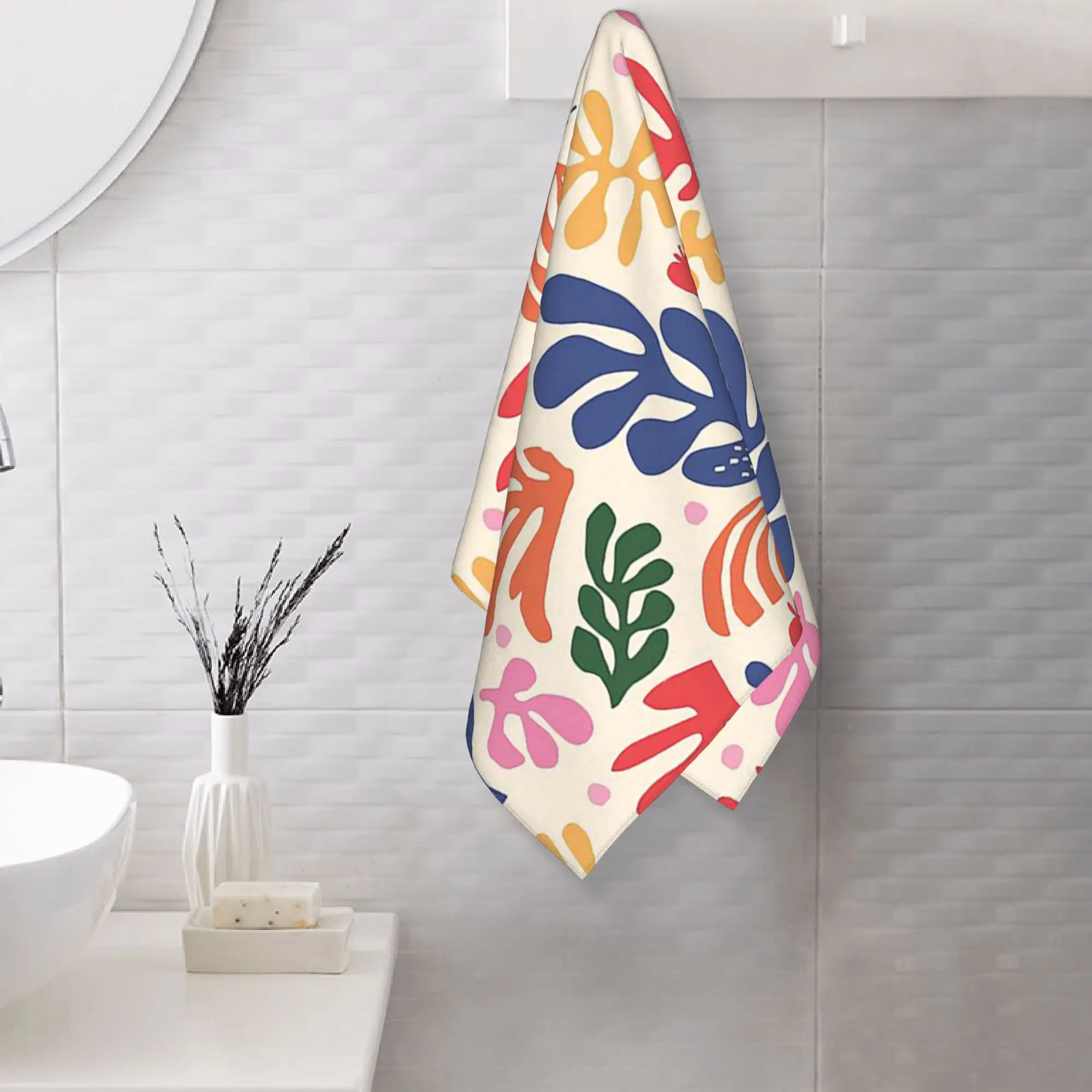 Custom Matisse Flowers A Soft Face Towel Quick Dry Pool Bath Cotton Towels Absorbent