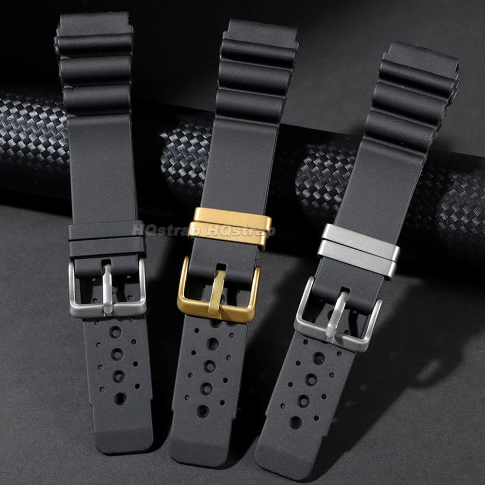 ND Limits Diver Silicone Bracelet 20mm 22mm 24mm Sport Waterproof Watch Band for Seiko for Citizen for Water Ghost Resin Strap