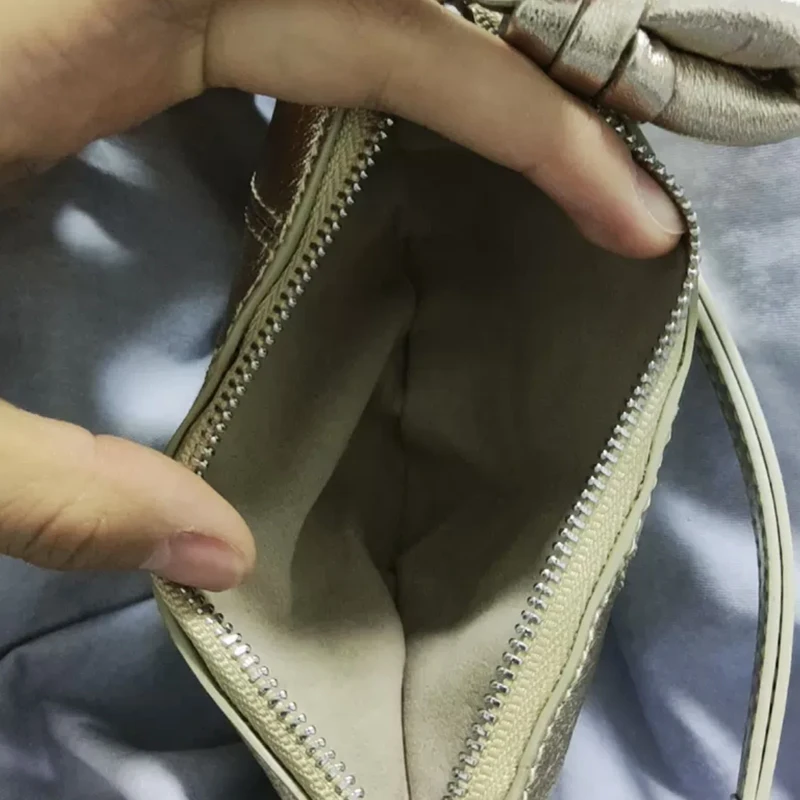 Genuine Leather Mini Bags For Women Luxury Designer Handbags Purses 2024 New In First Layer Cowhide Splicing Design Coin Clutch