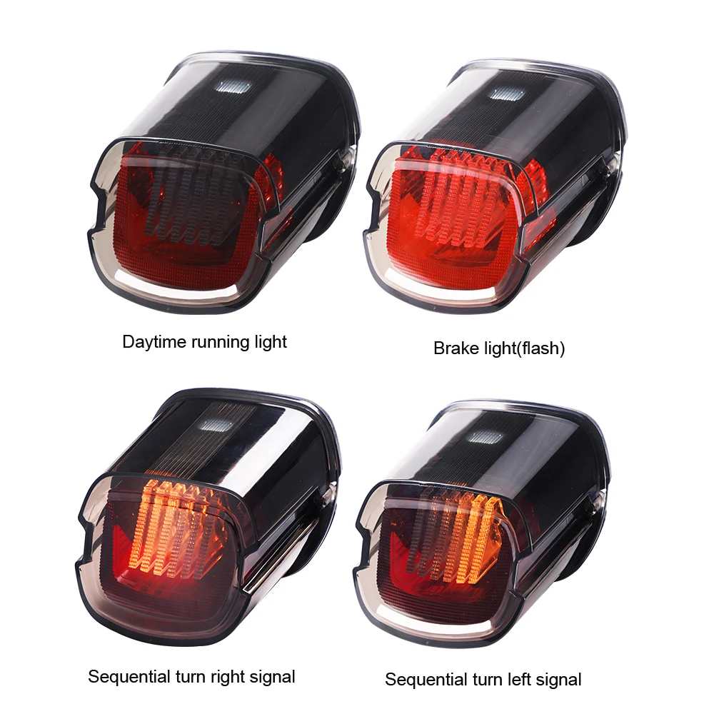 جديد دراجة نارية Led الفرامل الذيل ضوء ل هارلي ديفيدسون XR1200X 2010-2013 مقاوم للماء تحوم الضوء الخلفي DRL تشغيل أضواء Emark #3