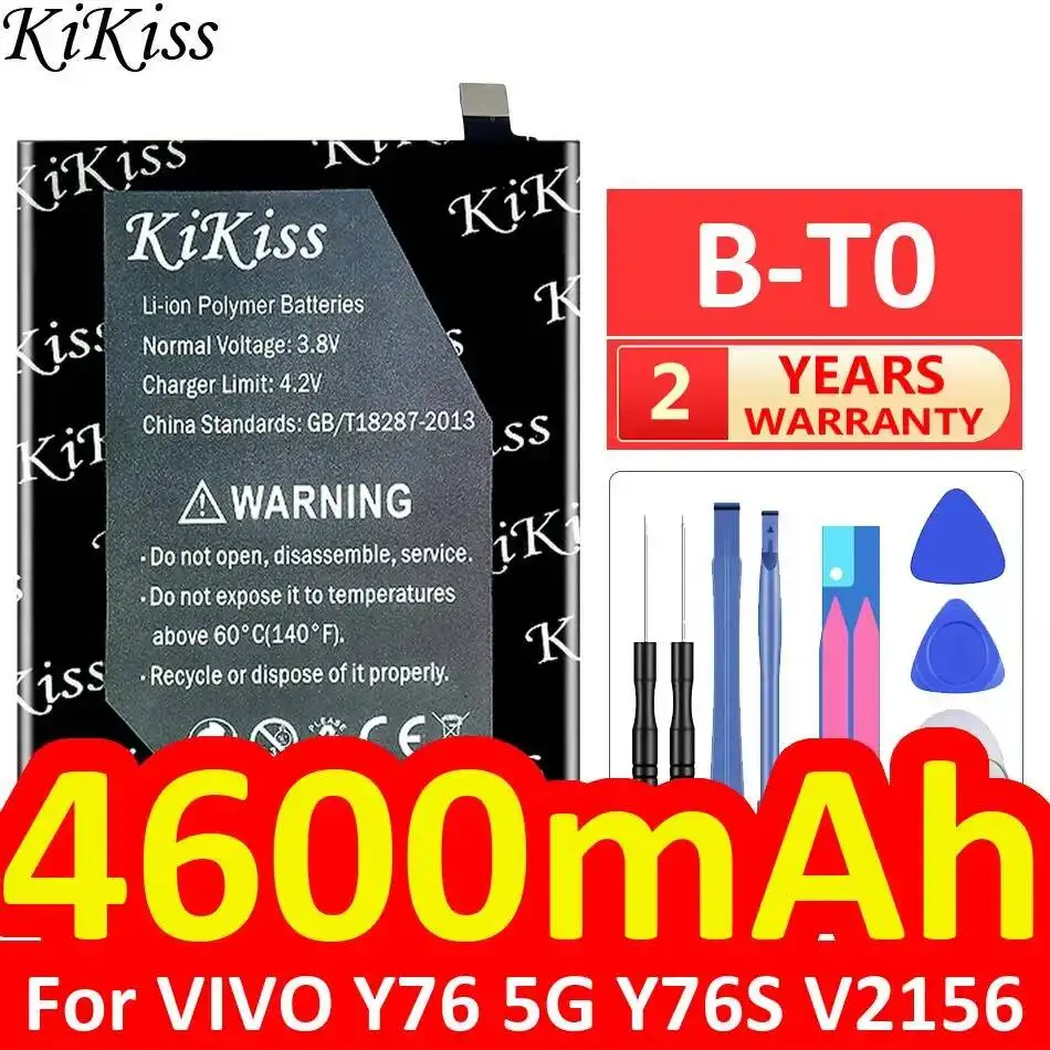 

B-T0 High-Capacity Mobile Phone Battery Reliable Power For Vivo Y76 5G Y76S V2156 4600Mah