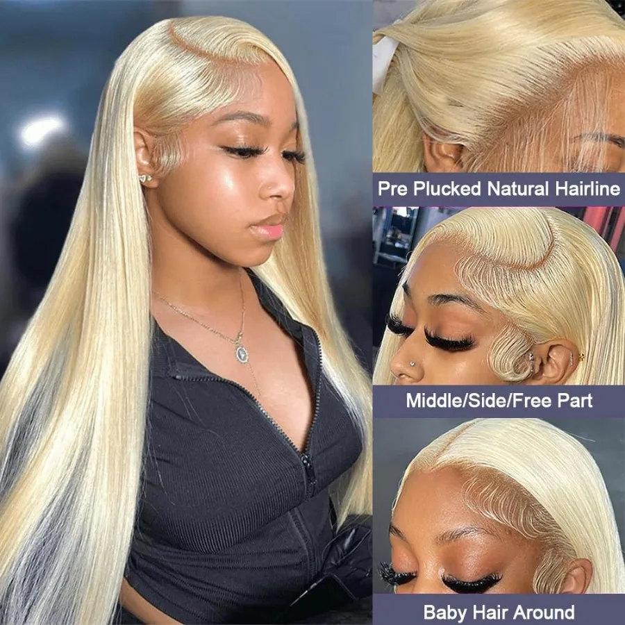 30 Inch 613 Blonde Hd Lace Frontal Wig 13x4 Straight Lace Front Human Hair Wig 13x6 Lace Front Wigs Human Hair For Women