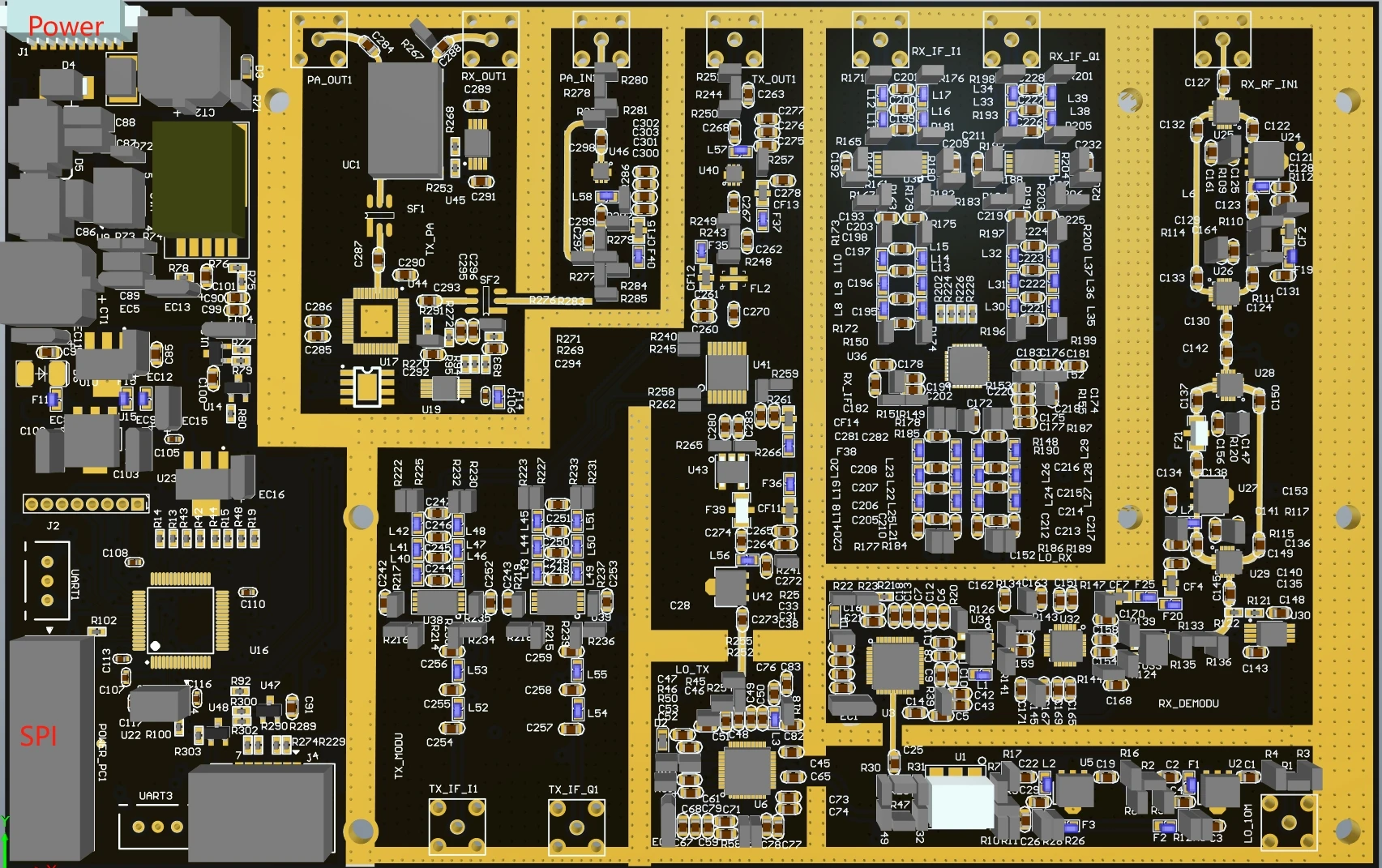 Picture 6: RF quadrature Modulation and Demodulation 700MHz to 2GHz Development Kit UHF RFID Front-End EVM Board