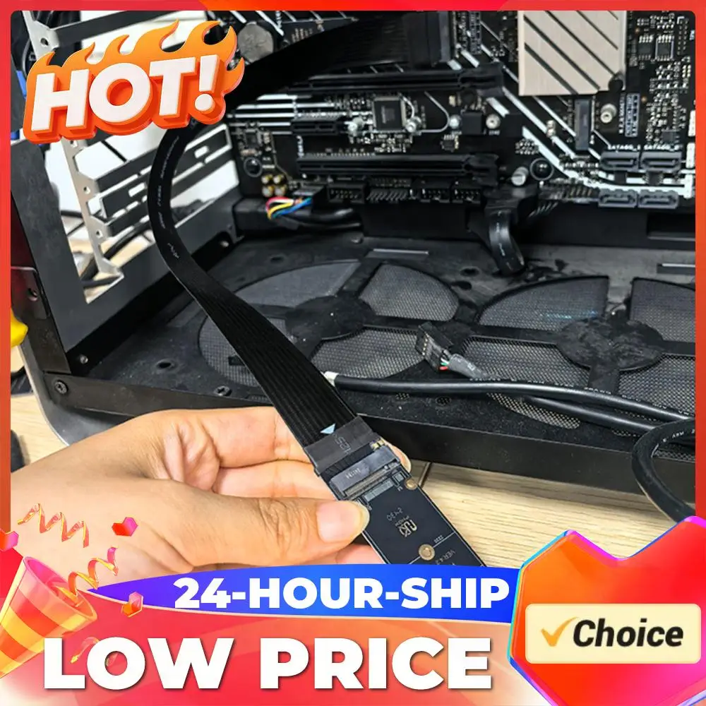 

Удлинитель M.2 NVMe, кабель-удлинитель для M.2 NVMe SSD, удлинитель M.2 SSD PCI-Express 4.0 X4 M Key для M.2 2230 2242 2260 2280 SSD