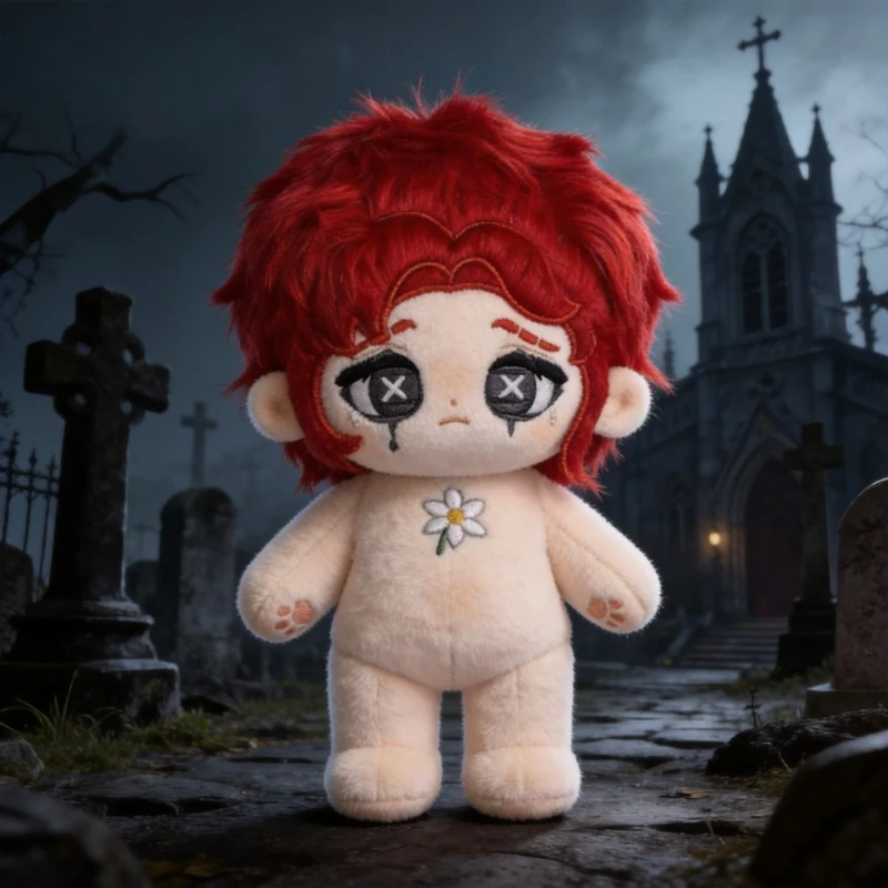 

20cm Anime Game Identity V Weeping Clown Kawaii Cosplay Soft Cotton Doll Body With Skeleton Cartoon DIY Toy Figures Fans Gifts