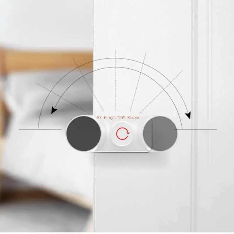 96GC 回転式ドアピンチガード ドアスラムストッパー 安全ドアガード ドアを開いたままにし、子供用のドアプロテクターとして機能します