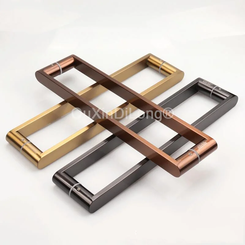 

1PCS Stainless Steel Shower Room Glass Door Handles Bathroom Sliding Door Push Pull Door Handle Gold/Black Rose Gold FG137