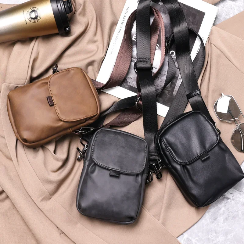 Casual Fashion Crossbody Bags Men Women Mini Shoulder Bag Couple Mobile Phone Bag Crossbody Bags Men Shoulder Messenger Bag