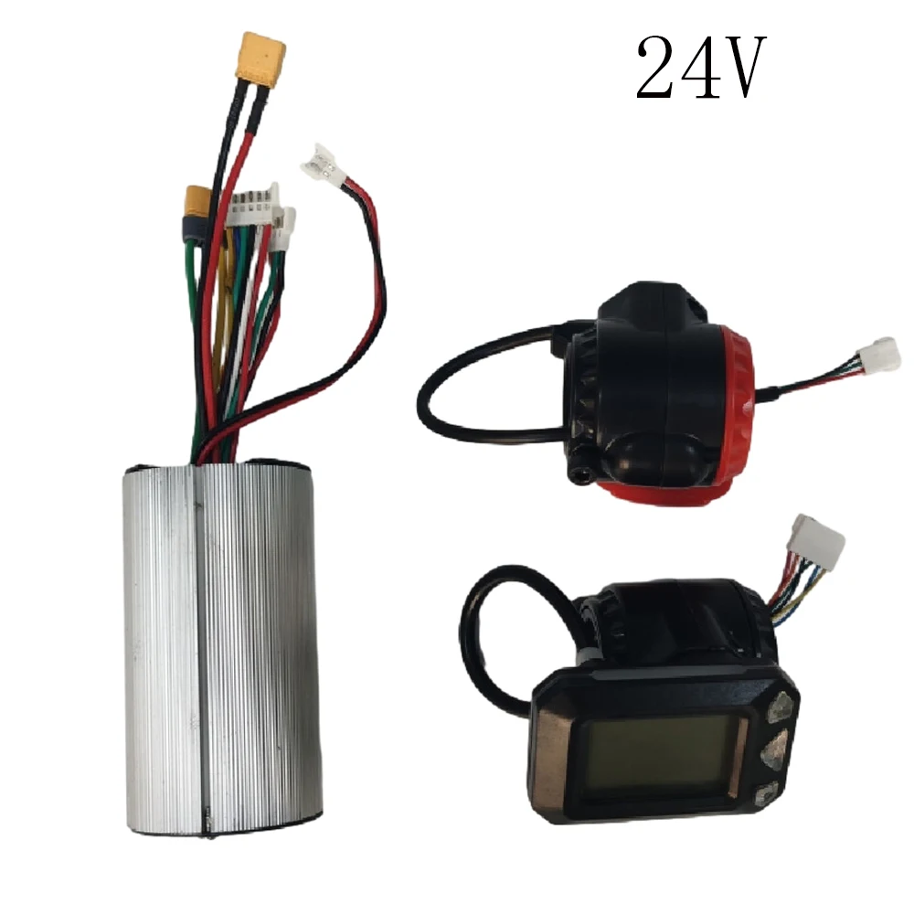 

24V/36V 250W/350W 12A Folding Scooter Controller 5.5inch Carbon Fiber Electric Scooter Controller LCD Display Monitor Brake Set