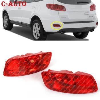 Car red fog bulbs tail light turn signal housing rear bumper reflector for Hyundai Santa Fe (CM) 2007-2009 pre-facelift