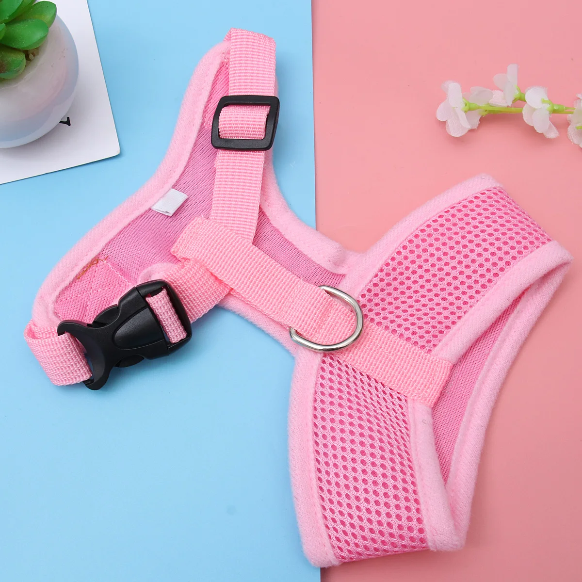 

Pet Harness Puppy Chest Carrier Dog Cooling Suit Leash and Strap Vest Jacket