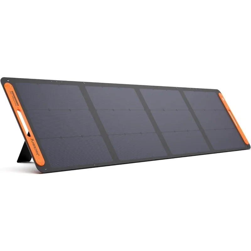 SolarSaga Panel surya portabel 200W, IP68 dengan indikator sudut sinar matahari, kompatibel dengan Jackery 1500 Pro/2000Pro/2000