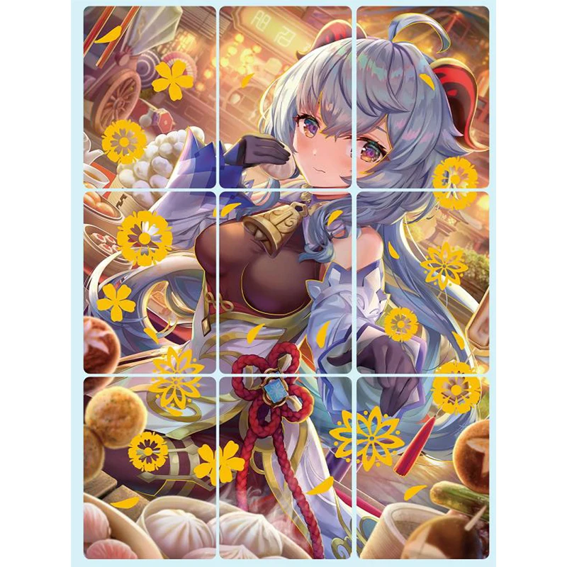 Anime Göttin Puzzle Karten Förderer Fälscher Beelzebul Ganyu Spiel Sammler karte Spielzeug Kinder Geburtstags geschenk