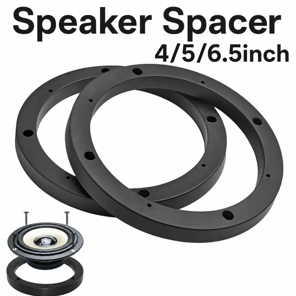 Durable 4/5/6.5 Inch Speaker Spacer Pad Universal Plastic Speaker Spacer Ring Black Speaker Gasket For Autoradio - view 5