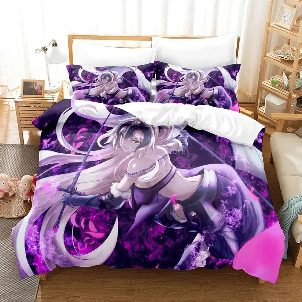 

Anime FATE Nero Printed Bed Set Duvet Cover Pillowcase Bedding Set Bed Linen Sheet Quilt Cover Full Queen King Size Home Textile
