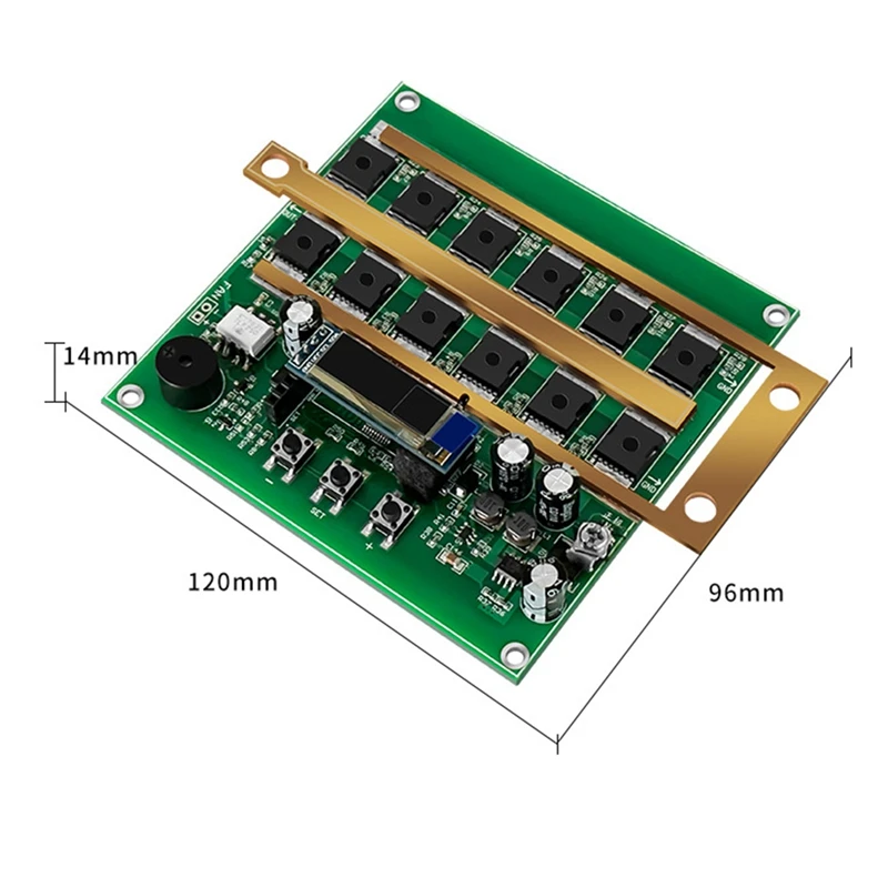 Imagem -06 - Display Digital Spot Soldador Controle Board Grupo Pcb Circuit Board Inteligente para a Bateria de Lítio 12v 18650