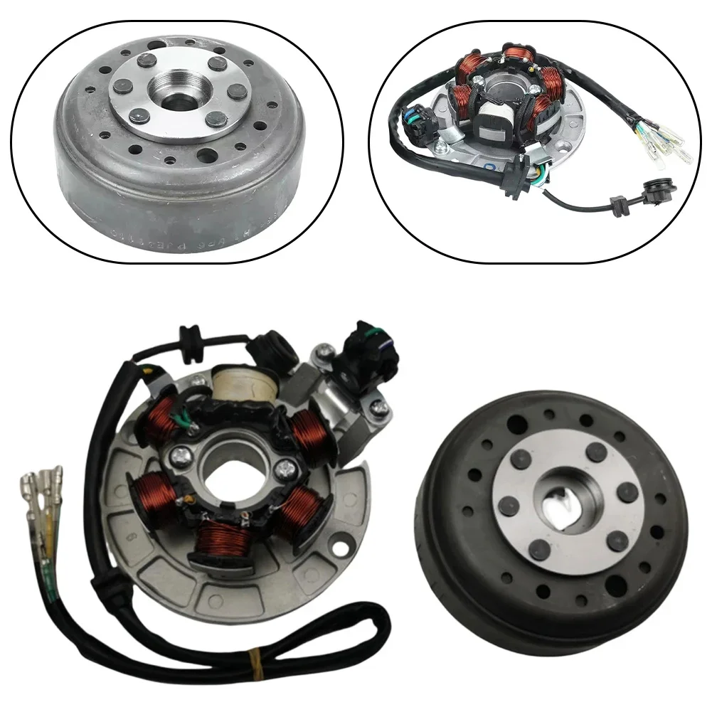 Heat Resistant Stator Ignition Coil Flywheel Kit for Lifan 140/140cc 1P55FMJ Vibration Moisture Resistant Design