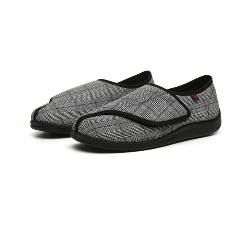 Adjustable Care Wide Diabetes Footwear for Men & Women Breathable Flat Heel Spring Autumn New Fat Feet Support Jeeps