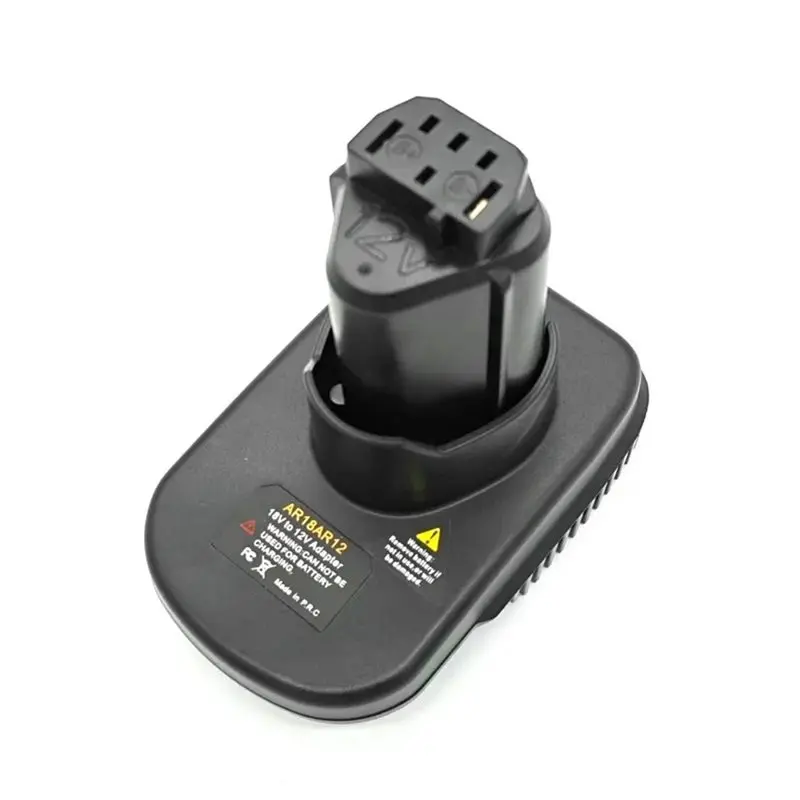 B03B-For Ridgid AEG 18V Li- Battery Adapter AR18AR12 Enabling Compatibility 12V Li- Battery Cordless Tools