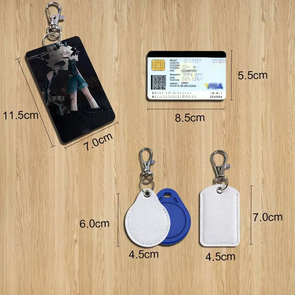 Mister Barrel Katieverse FPE Leather Keychain Badge Holder with Lanyard - ID/Access Card Holder, Key Ring Accessory, Gift Option