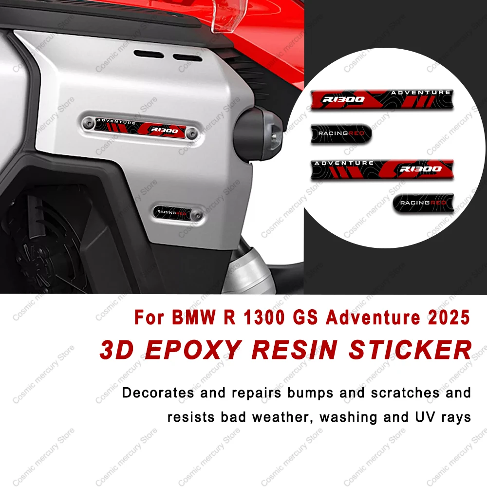 3D Epoxy Resin Protective Sticker Motorcycle Kit Tank Pad Sticker For BMW R 1300 GS Adventure 2025