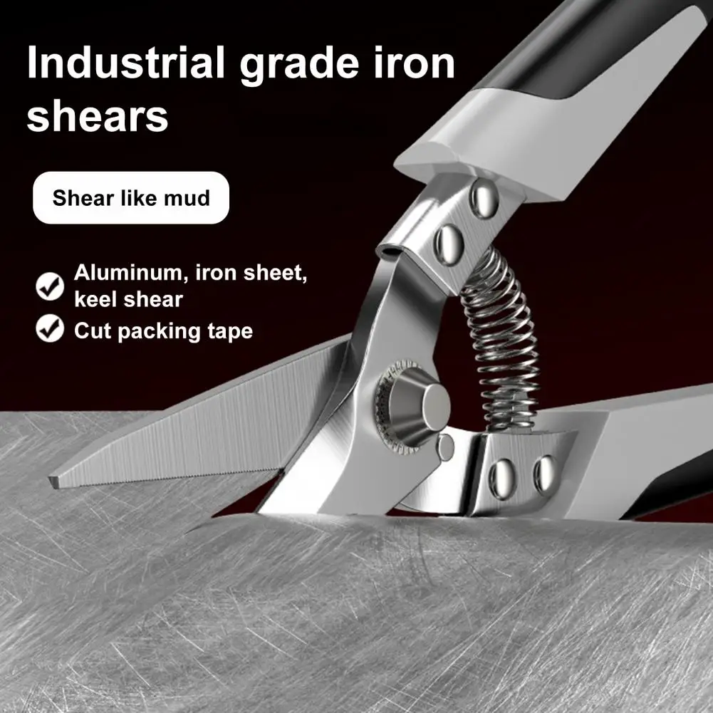 Fast Cutting Scissors High Carbon Steel Scissors Multi-purpose Metal Sheet Cutter Professional Workshop Iron Cutting for Home