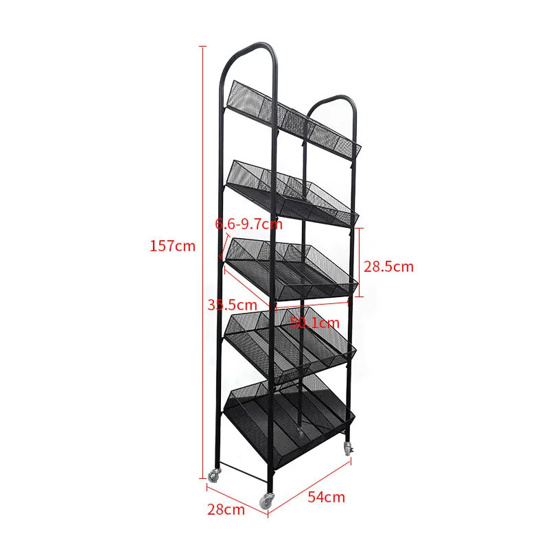 

Supermarket shelves, inclined five-layer , commercial masks, cosmetics display shelves, snacks, small inclined
